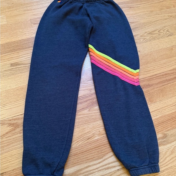 Adult Aviator Nation Neon Stripe Sweatpants - Picture 2 of 4
